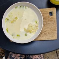 Cauliflower soup at Fach Bistro in Bratislava