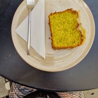 Lemon poppy cake at Fach Bistro in Bratislava