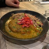 Vegan Caribbean katsu curry - so good!  at Turtle Bay in Birmingham