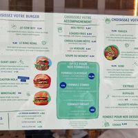 menu at Theory in Levallois-perret