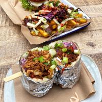 Burger, dirty fries & a doner   at Vegan House in Chester