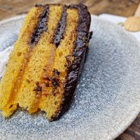 Jaffa cake cake at Vegan House in Chester