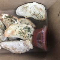 Mac n cheese mini calzones  at Pi Vegan Pizzeria in Seattle