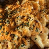 Mac and cheese  at Pi Vegan Pizzeria in Seattle