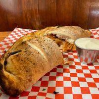 Barbecue Chik’n Calzone at Pi Vegan Pizzeria in Seattle