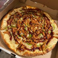 BBQ Chkn Pizza  at Pi Vegan Pizzeria in Seattle