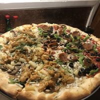 Half thai chicken   at Pi Vegan Pizzeria in Seattle