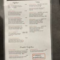 Menu June 2023  at Pi Vegan Pizzeria in Seattle