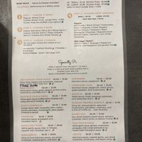 Menu June 2023  at Pi Vegan Pizzeria in Seattle