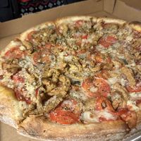 Chik’n parmesan  at Pi Vegan Pizzeria in Seattle