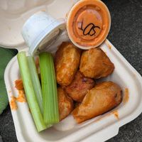 Vegan wings at Pi Vegan Pizzeria in Seattle