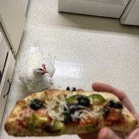 Sorry, babe. Cornish cross chickens require special no-pizza diets to stay happy & healthy 💋 works out well for me tho.  at Pi Vegan Pizzeria in Seattle