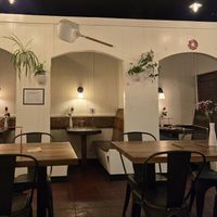 How cozy are these booths? at Pi Vegan Pizzeria in Seattle