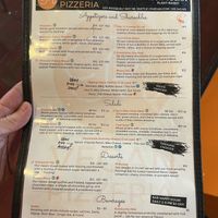 Menu  at Pi Vegan Pizzeria in Seattle