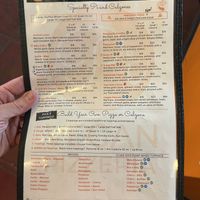Menu 2  at Pi Vegan Pizzeria in Seattle