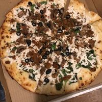 “Sausage” “pizza” - eating it was a spiritual experience for me at Pi Vegan Pizzeria in Seattle
