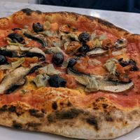 Vegan pizza at Base Pizza in Bowness-on-windermere