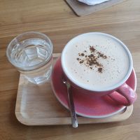 Chai latte at Share Sweet & Wine Bar in Prague
