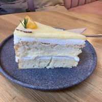 Lemon cream cake  at Share Sweet & Wine Bar in Prague