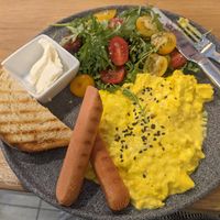 Tofu scramble breakfast. at Share Sweet & Wine Bar in Prague