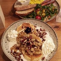 Pancakes at Share Sweet & Wine Bar in Prague