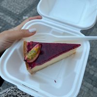 Delicious cheesecake  at Share Sweet & Wine Bar in Prague