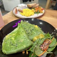 Crepes and scramble  at Share Sweet & Wine Bar in Prague