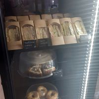 take out sandwich selection at Share Sweet & Wine Bar in Prague
