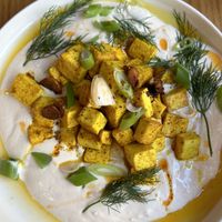 Turkish eggs  at Share Sweet & Wine Bar in Prague