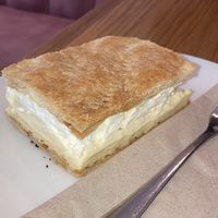 Kreme: good but puff pastry was soggy  at Share Sweet and Espresso Bar in Prague