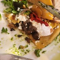 Indise the omelette. Tasted good. at Share Sweet & Wine Bar in Prague