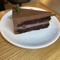 Chocolate ganache forest fruit cake   at Share Sweet & Wine Bar in Prague