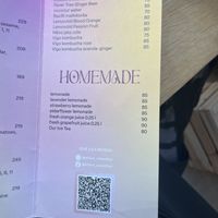 Menu Non alcoholic + homemade   at Share Sweet & Wine Bar in Prague