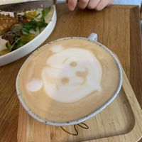 Caffe latte  at Share Sweet & Wine Bar in Prague
