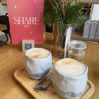 Cappuccino   at Share Sweet & Wine Bar in Prague
