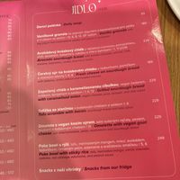 Food menu  at Share Sweet & Wine Bar in Prague