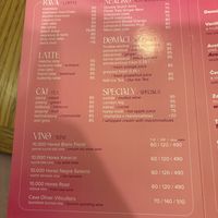 Drink menu  at Share Sweet & Wine Bar in Prague