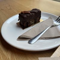 Gluten-free! Wonderful, rich tastee  at Share Sweet & Wine Bar in Prague