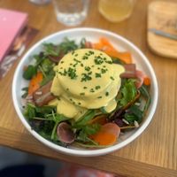 Eggs Benedict   at Share Sweet & Wine Bar in Prague