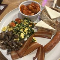 English breakfast   at Share Sweet & Wine Bar in Prague