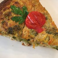 Broccoli quiche   at Share Sweet & Wine Bar in Prague