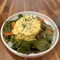 Benedict eggs   at Share Sweet & Wine Bar in Prague
