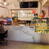 Inside of Share Sweet and Espresso Bar at Share Sweet & Wine Bar in Prague