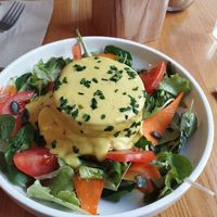 Egg's Benedict at Share Sweet and Espresso Bar in Prague