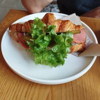 Stuffed croissant at Share Sweet and Espresso Bar in Prague