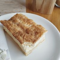 Kremes cake at Share Sweet and Espresso Bar in Prague