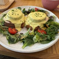 Eggs Benedict   at Share Sweet & Wine Bar in Prague