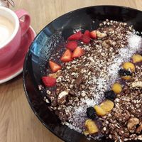 Smoothie bowl at Share Sweet and Espresso Bar in Prague