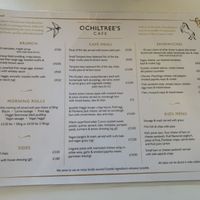 Menu July 2022  at Ochiltree's Cafe in Melrose