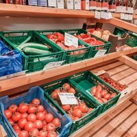 variety of vegetables and fruits at Bauernladen Obsthof Kasper in Offenburg